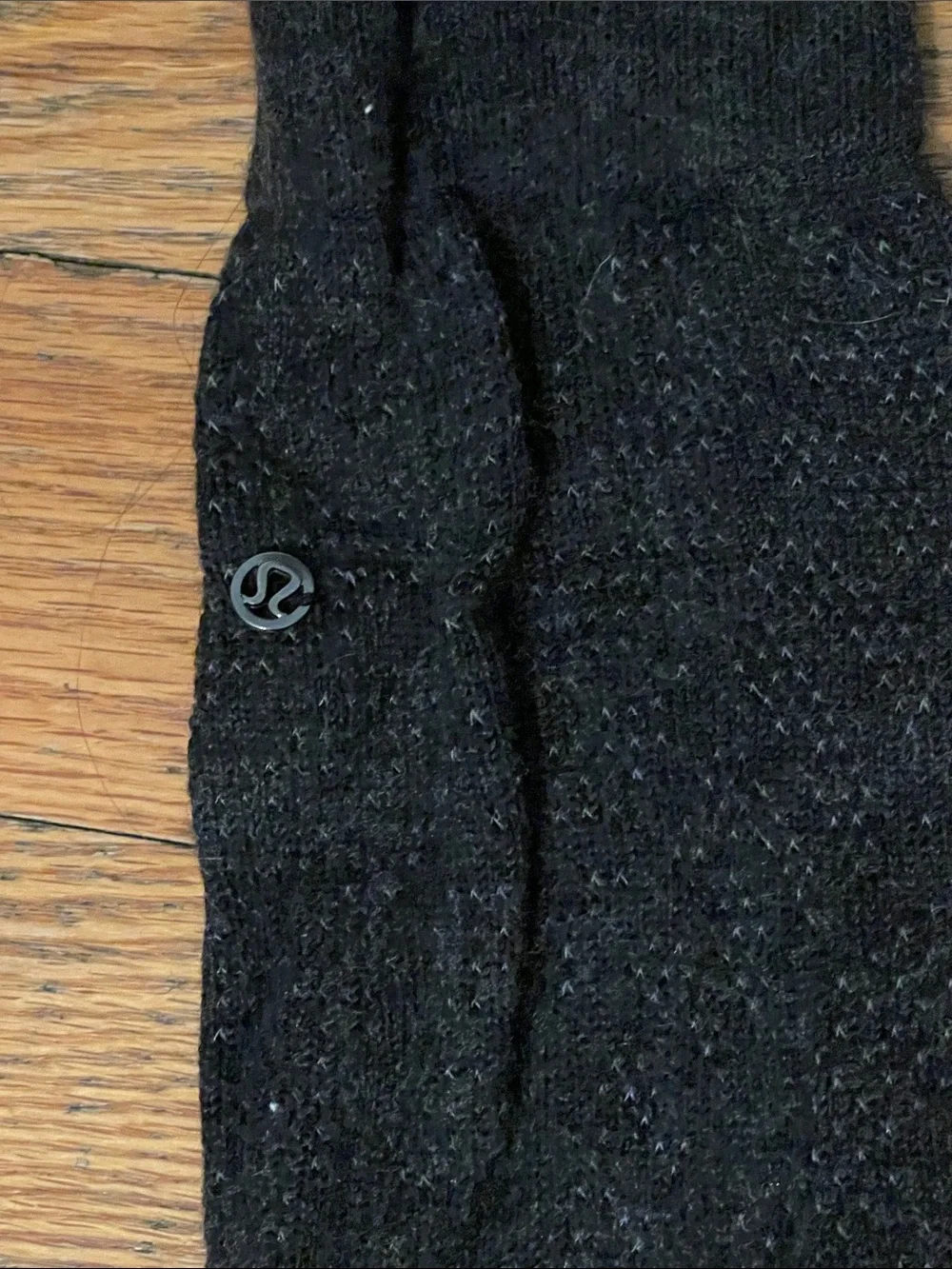 lululemon athletica Black Knit Grip Socks